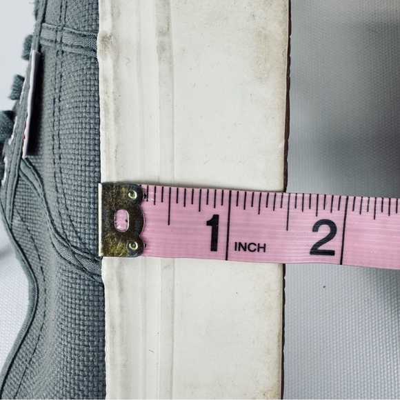 Superga Platform Sneakers Grey Lace Up - size 9 - Picture 13 of 16